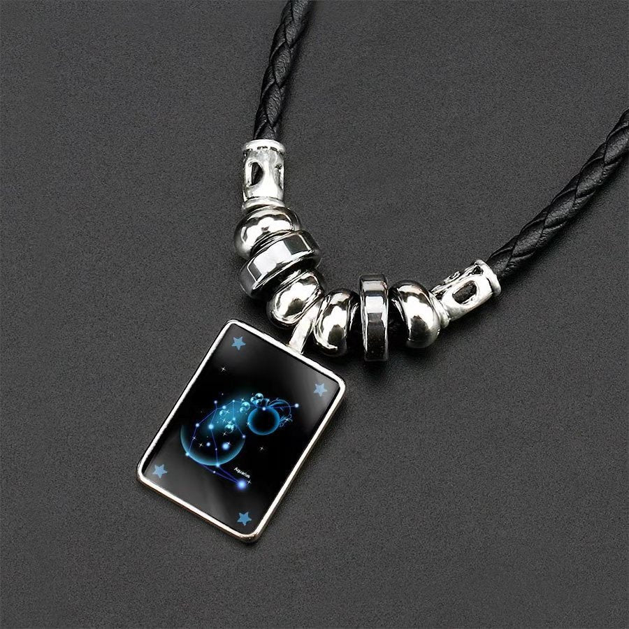 Wholesale Twelve Constellation Pendant Necklaces